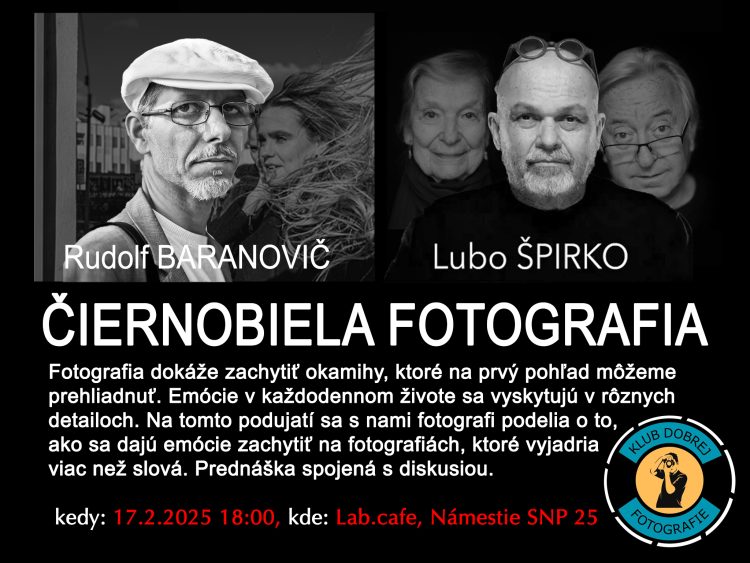 Lubo Špirko a Rudolf Baranovič - čiernobiela fotografia