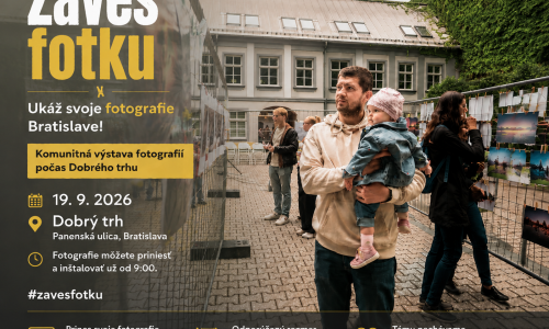 Komunitná výstava fotografií Bratislava Zaves fotku počas Dobrého trhu